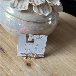 Urban Outfitters Rose Gold Diamond Dangly Earring Multi-Pack